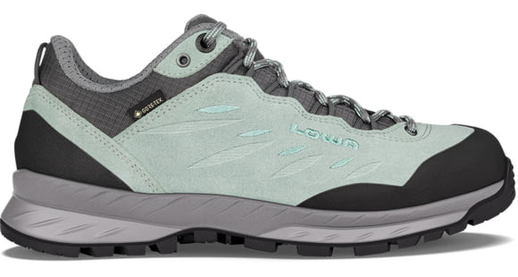 Lowa Delago GTX Lo Hiking Boots - Womens, Patina Green/Light Blue, 10.5, 2200937570-PGNLBU-M-10.5
