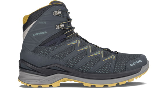 Lowa Innox Pro GTX Mid Hiking Shoes - Mens, Steel Blue/Mustard, 10.5, 3107039785-SBUMUS-M-10.5