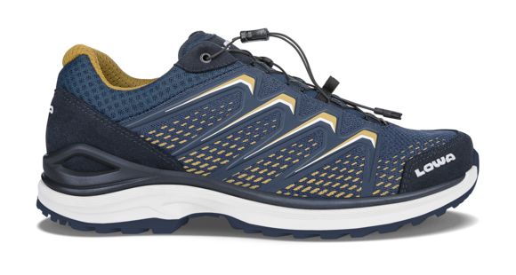Lowa Maddox GTX Lo Hiking Shoe - Men's, Navy/Mustard, 10, Medium, 3106146948-NAVMUS-M100