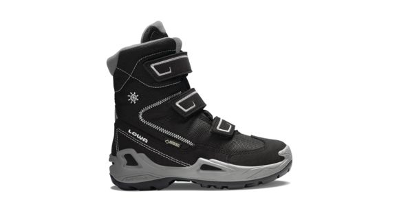 Lowa Milo GTX Hi Boot - Kid's, Black/Light Gray, 32 EU, Medium, 6405409923-BLKLGY-M320