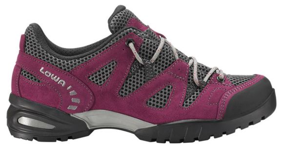 Lowa Phoenix Mesh Lo Hiking Shoe - Women's, Berry/Grey-Medium-6.5