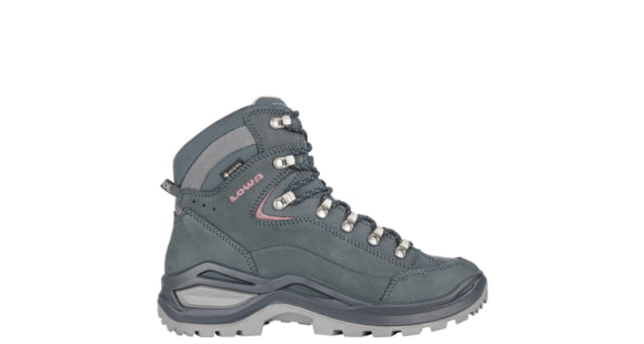 Lowa Renegade Evo GTX Mid Hiking Shoes - Women's, Steel Blue/Old Rose, 5.5, 197827012504