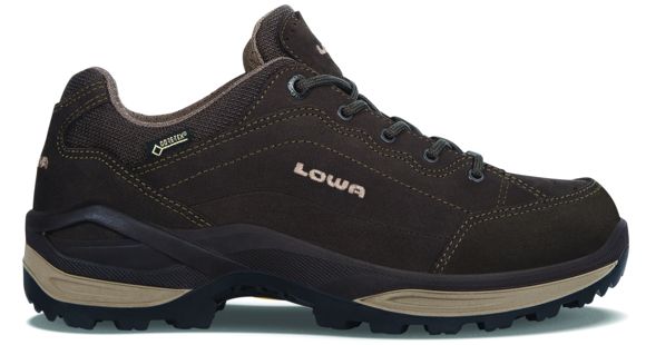 Lowa Renegade GTX Lo Hiking Shoe - Women's, Dark Brown/Beige-Medium-8.5