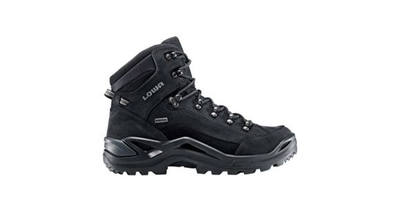 Lowa Renegade GTX Mid Hiking Shoes - Mens, Black/Black, Narrow, 8, 3109439999-BK-NW-8