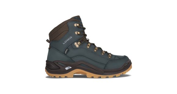Lowa Renegade GTX Mid Hiking Shoes - Men's, Medium, 9 US, Navy/Honey, 3109456961-NAVHON-MD-9