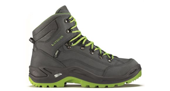 Lowa Renegade GTX Mid Hiking Shoes - Mens, Asphalt/Green, Medium, 12 US, 206282