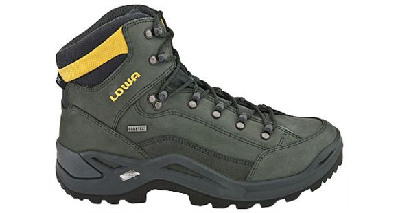 Lowa Renegade GTX Mid Hiking Shoes - Mens, 9 US, Grey/Yellow, Regular, 573251