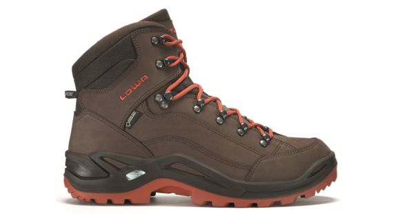 Lowa Renegade GTX Mid Hiking Shoes - Mens, Espresso/Rust, Medium, 8.5 US, 206265