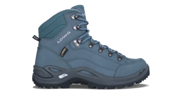 Lowa Renegade GTX Mid Hiking Shoes - Womens, Gray/Blue, 8, Medium, 3209450918-GRYBLU-M080