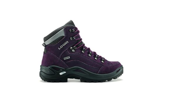 Lowa Renegade GTX Mid Hiking Shoes - Womens, Prune/Gray, 8, Medium, 3209455530-PRNGRY-M080