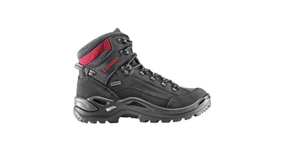 Lowa Renegade GTX Mid Hiking Shoe - Women's, Black/Red, 7, 3209459901-M070