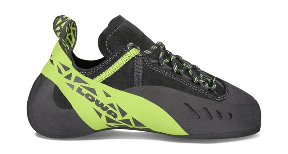 Lowa Rocket Lacing Climbing Shoe - Men's, Black/Lime, 5.5, Medium, 4301189903-BLKLIM-M055