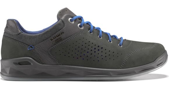 Lowa San Francisco GTX Casual Shoe - Men's, Anthracite/Blue-Medium-9 US