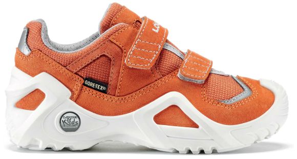 Lowa Scooter GTX Lo Casual Shoe - Kid's-Orange/Light Gray-35 Euro