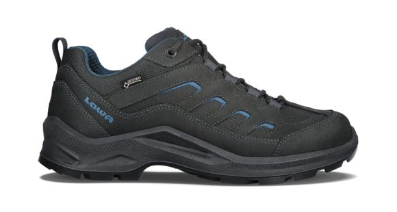 Lowa Sesto GTX Lo Hiking Shoe - Men's, Anthracite/Blue, 8, Medium, 3105739743-ANTBLU-M080
