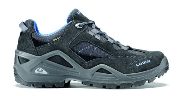 Lowa Sirkos GTX Hiking Shoe - Men's, Grey/Blue-Medium-14 US