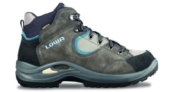 Lowa Tempest GTX QC Boot - Women's-Anthracite/Blue-9 US