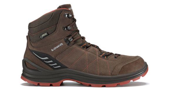 Lowa Tiago GTX Mid Hiking Boot - Men's, Espresso/Rust-Medium-10