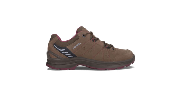 Lowa Tiago Lo Hiking Shoe, Medium - WoMen's, Espresso/Berry, 8.5, 3206424251-M085