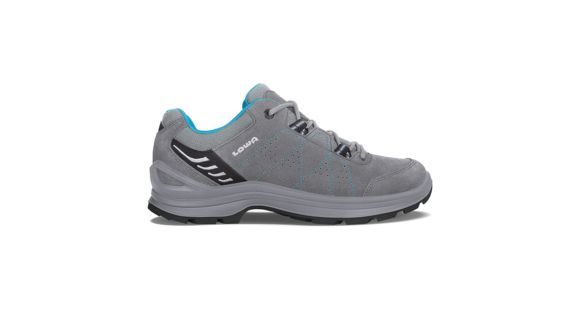 Lowa Tiago Lo Hiking Shoe, Medium - Women's, Gray/Turquoise, 6.5, 3206429069-M065