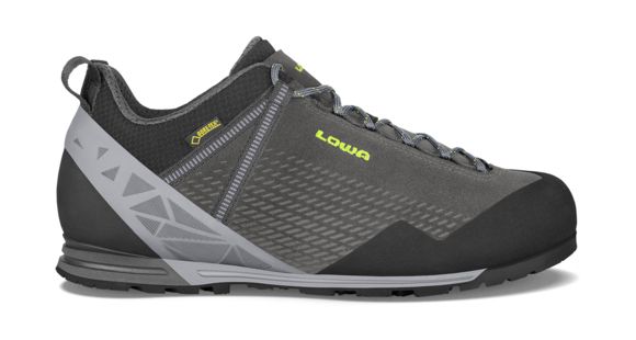 Lowa Ticino GTX Lo Approach Shoe - Men's, Anthracite/Lime, 11, Medium, 2107459702-ANTLIM-M110