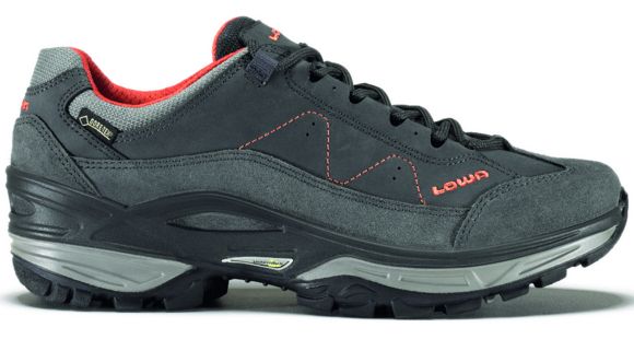 Lowa Toro GTX Lo Hiking Shoe - Men's, Grey/Orange-Medium-9