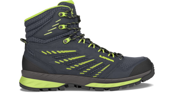 Lowa Trek Evo GTX Mid Hiking Boots - Men's, Navy/Lime, Size 8.5, 2107416903-Navy/Lime-8.5