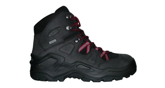 Lowa Valdez GTX Mid Boot - Men's-Black/Red-9 US