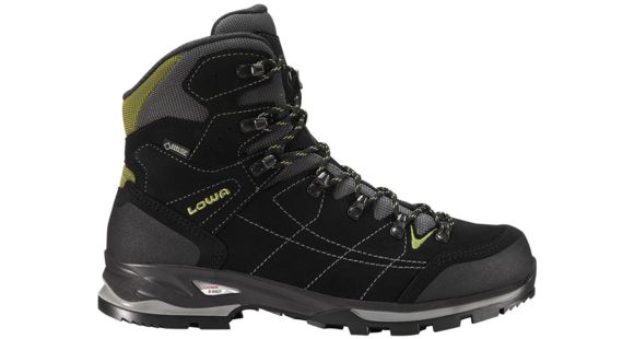 Lowa Vantage GTX Mid Backpacking Boot - Men's, Black/Green-Medium-9.5