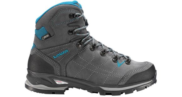 Lowa Vantage GTX Mid Backpacking Boot - Women's, Anthracite/Turquoise-Medium-10