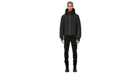 Mackage Isidro-J Jacquard Down Jacket With Hood - Men's, Black, 42, ISIDRO-BLACK-42