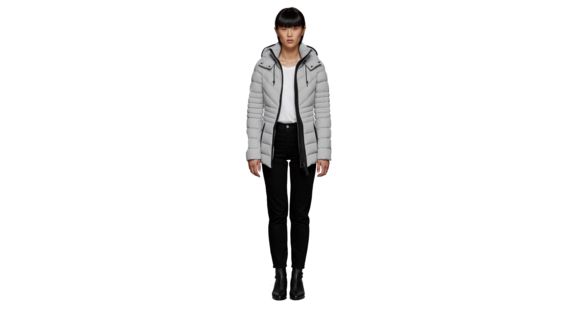 Mackage Patsy Matte Lightweight Down Coat With Hood - Women's, Mineral, Large, PATSY-MINERAL-L