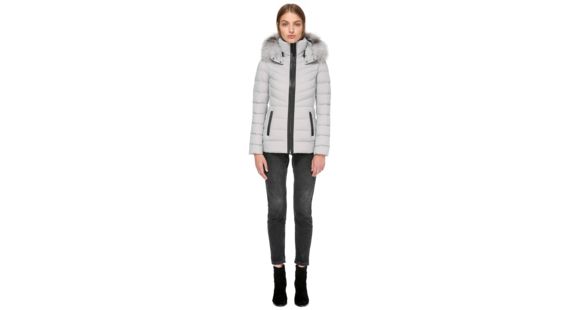 Mackage Patti-X Lightweight Down Jacket with a Removable Hood - Women's, Mineral, Large, PATTI-X-MINERAL-L