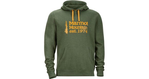 Marmot 74 Hoody - Men's-Stone Green Heather-Medium