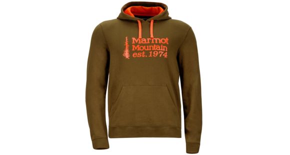 Marmot 74 Hoody - Men's-Dark Olive-Large, 261741