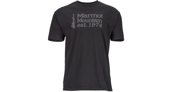 Marmot 74 Short Sleeve Tee - Men's-Black-X-Large, 889169834080