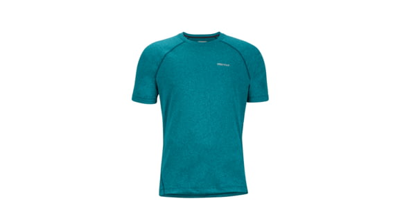 Marmot Accelerate Short Sleeve Shirt - Men's-Deep Teal Heather-XX-Large