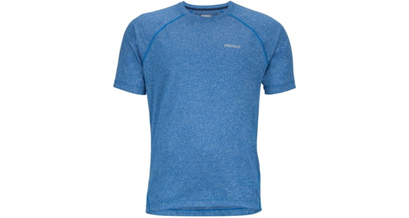 Marmot Accelerate Short Sleeve Shirt - Men's-True Blue Heather-Small, 262144