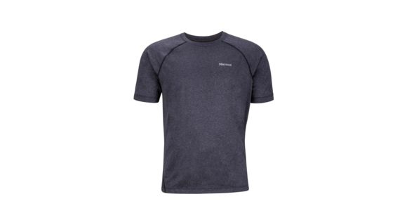 Marmot Accelerate Short Sleeve T-Shirt - Men's, Black Heather, 2XL, 53550-5608-XXL