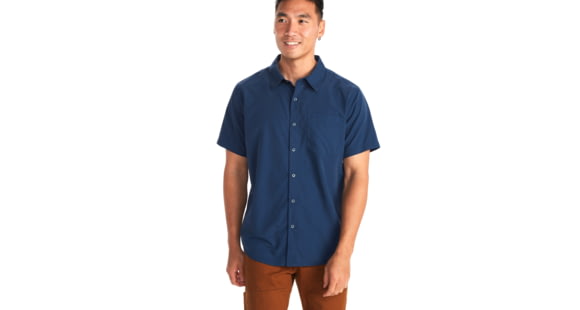 Marmot Aerobora Short Sleeve Top - Men's, Arctic Navy, Medium, M14116-2975-M