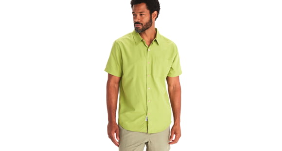 Marmot Aerobora Short Sleeve Top - Men's, Spinach Green, 2XL, M14116-21539-XXL