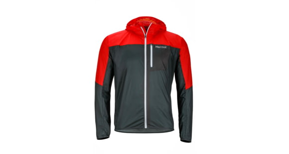 Marmot Air Lite Jacket - Men's-Dark Zinc/Scarlet Red-Small