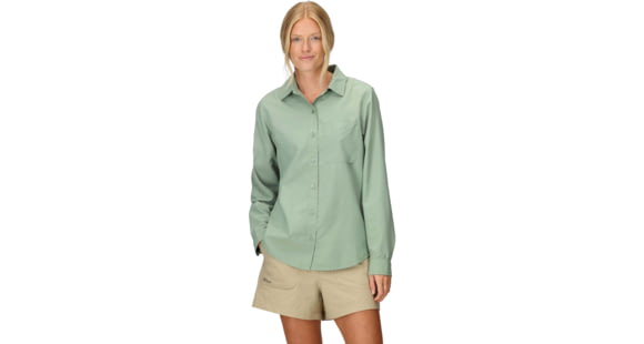 Marmot AirExchange SolarShield LS Shirt - Women's, Agate Green, M, M16056-24373M
