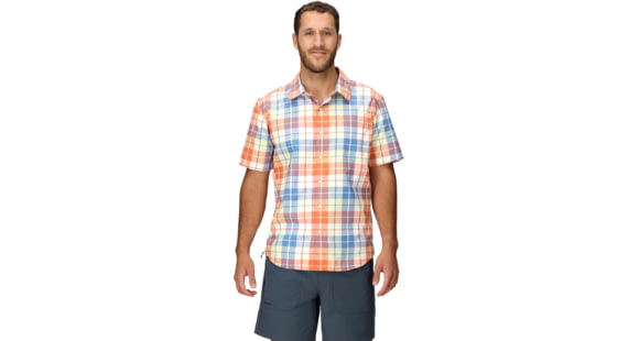 Marmot AirExchange SolarShield Novelty SS Shirt - Men's, Pomelo Wayland Plaid, XXL, M16075-24293XXL