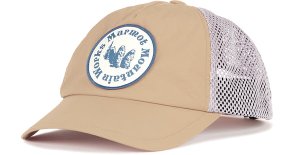 Marmot Alpine Soft Mesh Trucker Hat, Light Oak, S/M, M14315-22264S/M