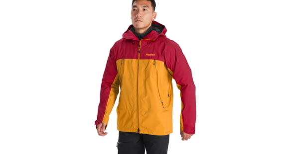 Marmot Alpinist GORE-TEX Jacket - Men's, Team Red/Golden Sun, Small, M12348-23242-S