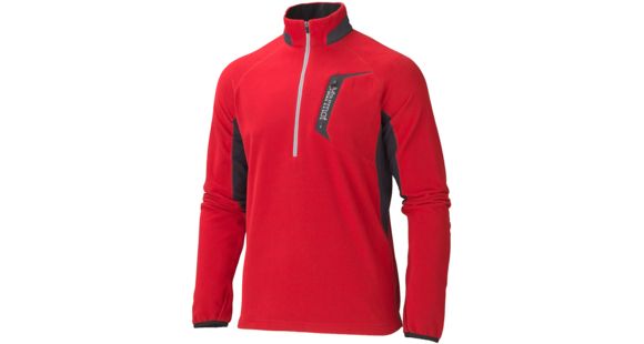 Marmot Alpinist Half Zip - Men's-Team Red/Black-Small, 785562121881