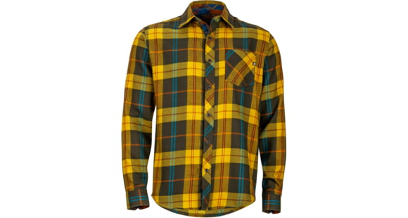Marmot Anderson Flannel Long Sleeve - Men's-Deep Olive-X-Large