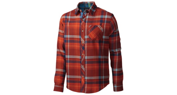 Marmot Anderson Flannel Long Sleeve - Men's-Mahogany-Small, 50600-MAHOGANY-S