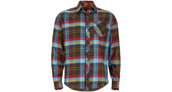 Marmot Anderson Flannel Long Sleeve - Men's-Rich Brown Clearance-Small, 785562540729